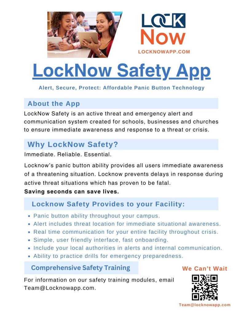 Workplace Safety: Active Threat Response Locknow 1 Page Flyer