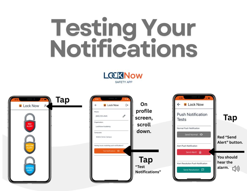 Testing Notifications