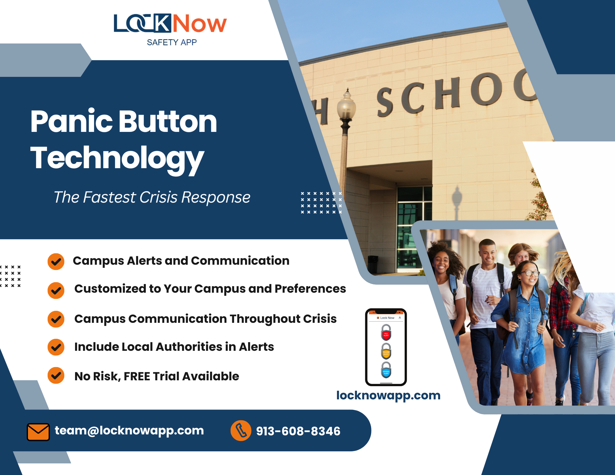 School Emergency Drills and Safety Guidance in New Jersey LockNow School Safety App with panic button technology and campus emergency alerts